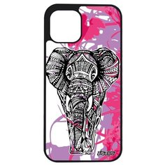 Противоударный чехол на смартфон // Apple iPhone 12 Pro Max // "Слон" Elephant Стиль, Utaupia, розовый