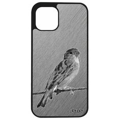 Чехол на смартфон Apple iPhone 12 pro, "Воробей" Воробьишка Птичка Utaupia