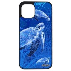 Защитный чехол на смартфон // Apple iPhone 12 Mini // "Черепаха" Гиганская Большая, Utaupia, голубой