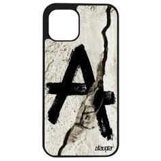 Красивый чехол на смартфон // iPhone 12 Mini // "Анархия" Знак Стиль, Utaupia, серый