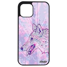 Новый чехол на смартфон // iPhone 12 Mini // "Волк" Дизайн Зверь, Utaupia, розовый