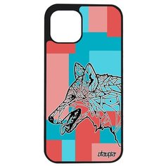 Качественный чехол на смартфон // iPhone 12 Pro Max // "Волк" Дизайн Хаски, Utaupia, цветной