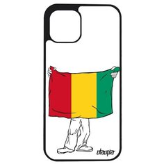 Яркий чехол на смартфон // Apple iPhone 12 Pro Max // "Флаг Гвинеи с руками" Страна Патриот, Utaupia, белый