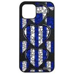 Чехол на смартфон iPhone 12 pro, "Флаг Греции с сердцем" Туризм Государственный Utaupia