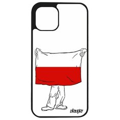 Чехол на смартфон Apple iPhone 12 pro, "Флаг Польши с руками" Страна Путешествие Utaupia