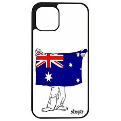 Чехол на смартфон Apple iPhone 12 pro, "Флаг Австралии с руками" Патриот Путешествие Utaupia