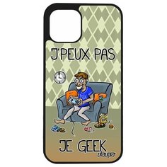 Чехол на смартфон iPhone 12, "Не могу - играю!" Технарь Карикатура Utaupia