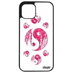 Чехол на смартфон Apple iPhone 12 pro, "Инь и Ян" Черное и белое Гармония Utaupia