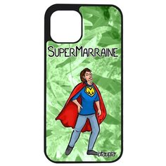 Защитный чехол на смартфон // Apple iPhone 12 Pro Max // "Суперкрестная" Герой Крестины, Utaupia, светло- зеленый