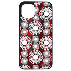 Красивый чехол на смартфон // iPhone 12 Mini // "Кружевной узор" Пейсли Стиль, Utaupia, серый