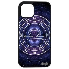 Новый чехол на мобильный // Apple iPhone 12 Mini // "Зодиак Весы" Стиль Календарь, Utaupia, синий