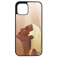 Защитный чехол на смартфон // Apple iPhone 12 Pro Max // "Надежда" Предвкушение Аниме, Utaupia, бежевый