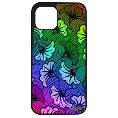 Защитный чехол на смартфон // Apple iPhone 12 Mini // "Африканский принт" Цветы Wax, Utaupia, цветной