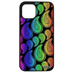 Противоударный чехол на смартфон // iPhone 12 Mini // "Кружевной узор" Цветок Капля, Utaupia, цветной