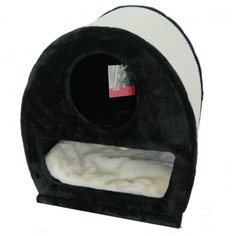 Когтеточка- домик 45х40х50 см, черный Pet Choice