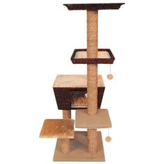 Когтеточка- комплекс 48х48х141 см, бежевый Pet Choice