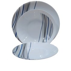 Столовый сервиз аркопал атенаиз БЛУ 18 предметов 6 персон Luminarc