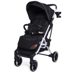 Прогулочная коляска Dearest 819, черный/белая рама, цвет шасси: белый