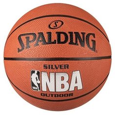 Мяч баскетбольный Spalding NBA Silver / размер 7 / тренировочный / резиновый / для улицы и зала