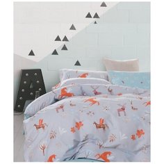 Комплект Постельного белья сатин 2 СП С европростыней "веселые СНЫ" АРТ. 733 (70Х70 2 ШТ., 50Х70 2 ШТ.) Софттекс