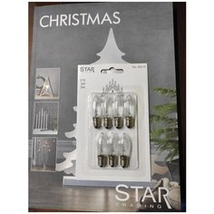 Запасные лампочки набор 7 штук для рождественской горки, напр. 34V, мощность 3W, цоколь Е10, STAR trading, 304-70