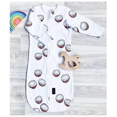 Конверт-мешок Mjolk Кокосы белый 0-3 мес.