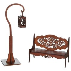 ЯиГрушка Скамейка и фонарик Одним прекрасным утром (59422) коричневый