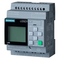 Логический модуль с дисплеем Siemens LOGO! 24CE, В24 В транзисторные, 8 DI 4AI 4 DQ, 6ED10521CC080BA1