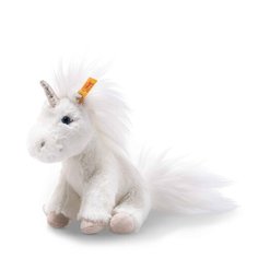 Мягкая игрушка Steiff Soft Cuddly Friends Floppy Unica unicorn (Штайф Единорог Флоппи сидящий 18 см)