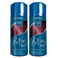 Эстель / Estel Love Ton - Оттеночный бальзам для волос тон 6/65 Вишня 150 мл