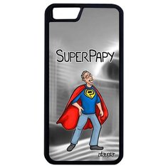 Необычный чехол на смартфон // Apple iPhone 6 Plus // "Супердед" Рисунок Комикс, Utaupia, серый