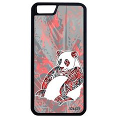 Красивый чехол на смартфон // iPhone 6 Plus // "Панда" Дизайн Тибет, Utaupia, розовый