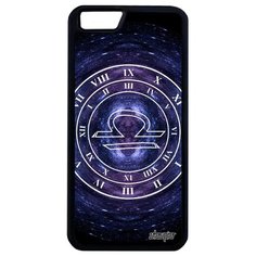 Защитный чехол на смартфон // iPhone 6 Plus // "Зодиак Весы" Астрологический Календарь, Utaupia, синий
