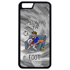 Красивый чехол на смартфон // iPhone 6 Plus // "Не могу - смотрю футбол!" Шутка Принт, Utaupia, серый
