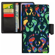 Чехол книжка на смартфон Apple iPhone 7, "След стопы" Первенец Ребенок Utaupia