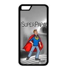 Защитный чехол на смартфон // Apple iPhone 6S // "Суперпапа" Рисунок Юмор, Utaupia, серый