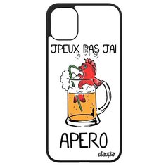 Противоударный чехол на смартфон // Apple iPhone 11 // "Не могу - у меня аперитив!" Принт Коктейль, Utaupia, белый