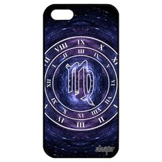 Противоударный чехол на смартфон // iPhone 5 5S SE (2016) // "Зодиак Дева" Horoscope Созвездие, Utaupia, синий