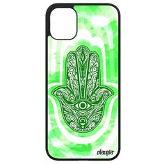 Яркий чехол на смартфон // iPhone 11 // "Амулет Хамса" Медальон Защита, Utaupia, светло- зеленый