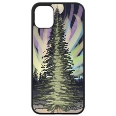 Новый чехол на смартфон // iPhone 11 // "Зимняя ель" Сияние Ночь, Utaupia, серый