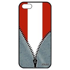 Защитный чехол на смартфон // Apple iPhone 5 5S SE (2016) // "Флаг Австрии на молнии" Туризм Страна, Utaupia, серый