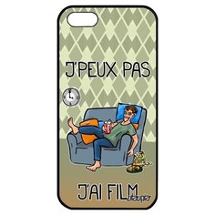 Модный чехол на смартфон // Apple iPhone 5 5S SE (2016) // "Не могу - у меня фильм!" Картинка Юмор, Utaupia, зеленый