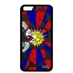 Стильный чехол на смартфон // Apple iPhone 6S // "Флаг Тибета с сердцем" Дизайн Патриот, Utaupia, цветной