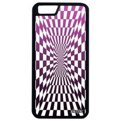 Защитный чехол на смартфон // Apple iPhone 6 Plus // "Иллюзия шахмат" Движение Графический, Utaupia, розовый