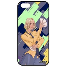 Простой чехол на смартфон // Apple iPhone 5 5S SE (2016) // "Фокусник" Фокус Карты, Utaupia, цветной