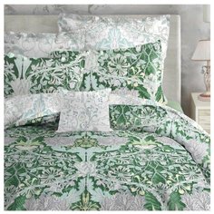 Постельное белье 2-спальное Mona Liza Alice, сатин, 4 наволочки: 50 х 70 и 70 х 70 см, garden green