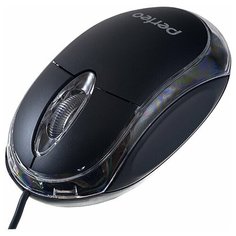 Мышь Perfeo оптическая "GLOW", подсветка, оптич., 3 кн, USB, чёрная (PF-010) PLASTIC BLISTER