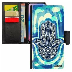 Чехол книжка на смартфон Samsung Galaxy S8, "Рука Фатимы" Оберег Талисман Utaupia