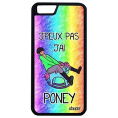 Простой чехол на смартфон // iPhone 6 Plus // "Не могу - у меня пони!" Повод Комикс, Utaupia, цветной