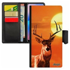 Чехол-книжка на смартфон Samsung Galaxy S8 уникальный дизайн Олень Косуля Марал Utaupia